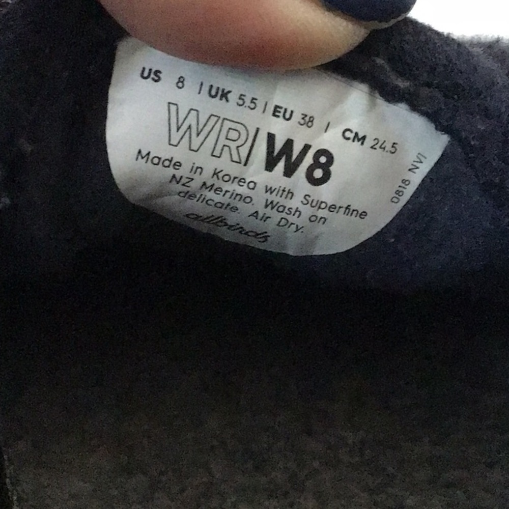 Allbirds Womens Wool Runners-Blue - Picture 4 of 4